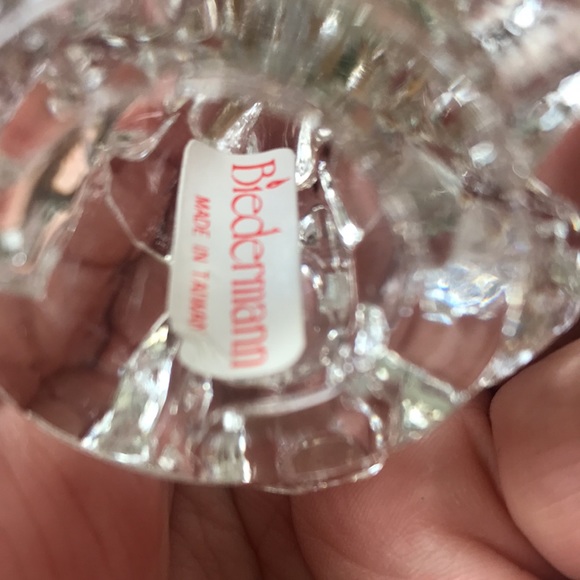 Biedermann Crystal Christmas Tree Small Candle Holder 3 Inches Height - Picture 6 of 8